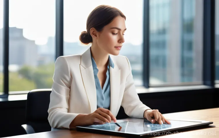 무속과 직업운 - **Title: Inner Wisdom and Career Clarity**
    A sophisticated and serene young professional woman, ...