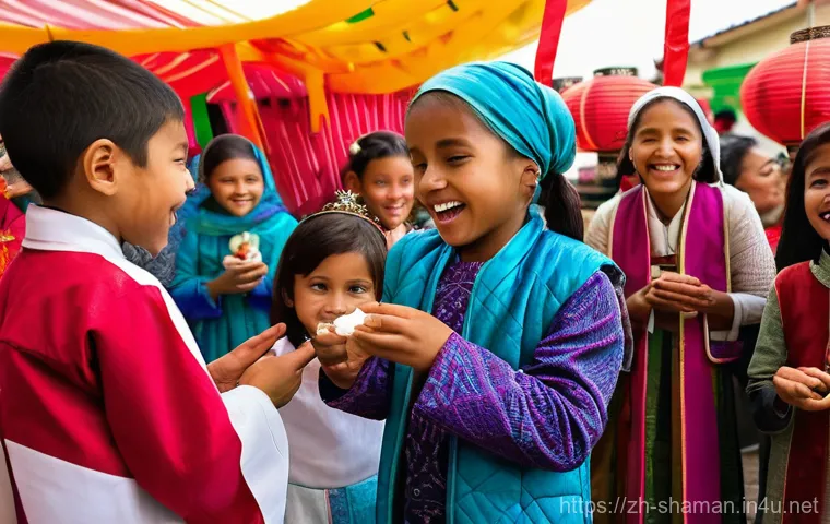 무속과 기독교의 관계 - **Prompt:** A poignant and intimate family scene showcasing the gentle interplay between cherished a...