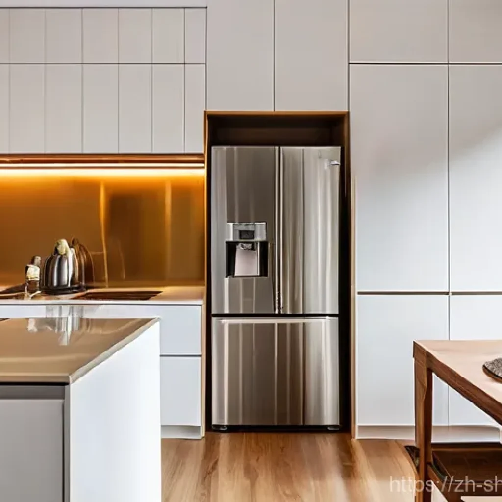 무속에서 재물운을 올리는 법 - **Auspicious Home Entrance and Kitchen:**
    "A clean, bright, and modern Chinese home entrance (玄关...