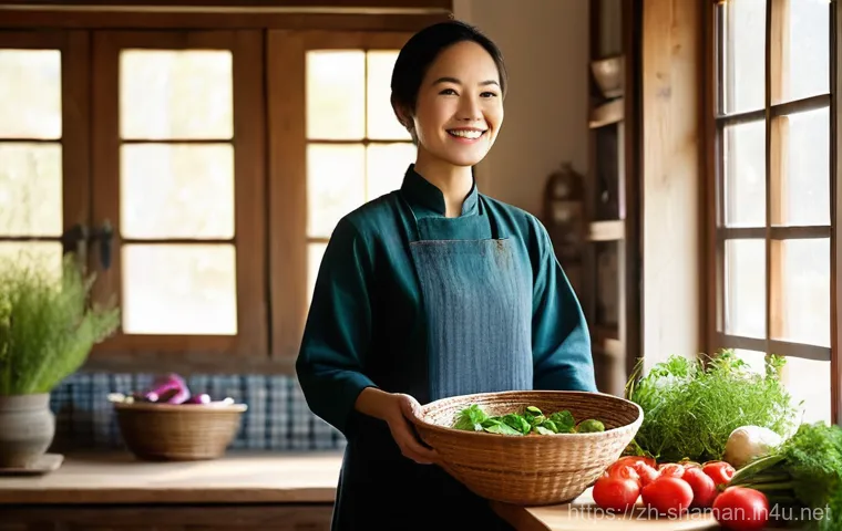 무속에서 건강운을 점치는 법 - **Prompt 1: Inner Reflection & Body Signals**
    *   **Description:** A serene East Asian woman, in...