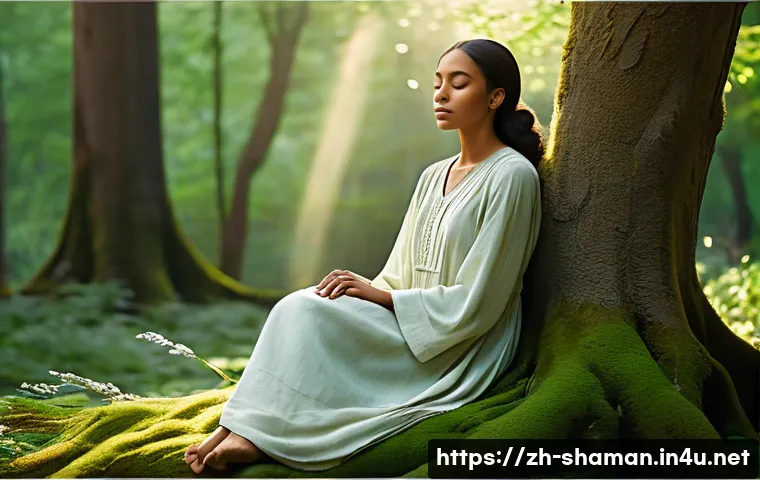 무속 관련 인스타그램 계정 - **Prompt 1: Serene Nature Connection and Intuition**
    "A tranquil scene of an ethnically diverse ...